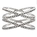 Impression Collection Double X Rings Cross Criss Trendy Fashion Statement Clear CZ Cocktails Gold Plated Size 6-10