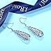 J.Rosée Jewelry Mother's Day Gifts Packing Vintage Sterling Silver Hollow Water Drop Filigree Dangle Earrings for Women