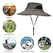 YR.Lover.Outdoor Boonie Men and Women's Hat - Sun Protection Wide Brim Waterproof Cap for Safari Fishing Hunting Summer Bucket Hat Dark Gray