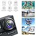 FITFORT Action Camera 4K WiFi Ultra HD Waterproof Sport Camera 12 MP 170 Degree 2 Inch LCD Screen Remote Control 2Pcs Batteries 19 Accessories -Silver
