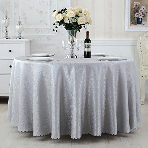 Hotel Tablecloth Roundtable/ Restaurants Round Tablecloth/Fabric Dining Room Table Cloth-C 140x200cm(55x79inch)