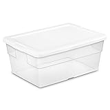 Sterilite 48-Pack Storage Box, Stackable Clear
