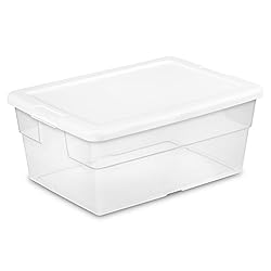 Sterilite 48-Pack Storage Box, Stackable Clear