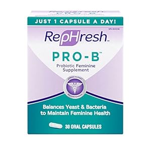 RepHresh Pro-B Probiotic Feminine Supplement, 30 Count
