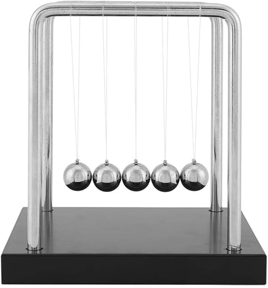 Newtons Wiege Newton Kugelstoßpendel/Newtonpendel Kugelspiel mit Sockel