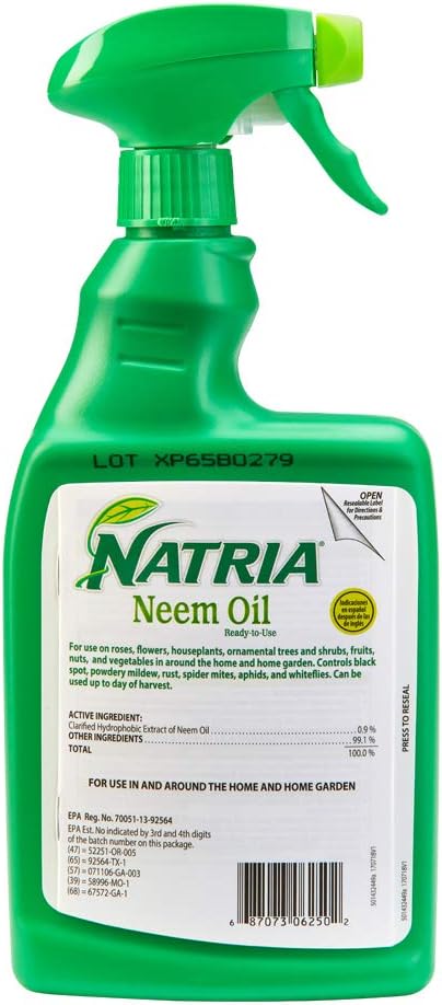 Natria 706250A Neem Oil Pest and Disease Control, 24-Ounce, Ready-to-Use : Garden & Outdoor