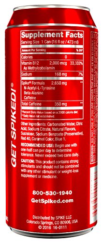 Spike Hardcore Energy Original - 24 (16 oz)