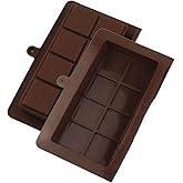 Dubai Chocolate Bar Mold. 1 set, 2 pieces- Dubai for Pistachio Food Grade Silicone Mold Deep- Non-Stick Chocolate Molds for Stuffed Bar, Candy, Snacks