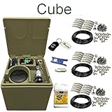 Pynamite Mosquito Misting Systems 26 Inch 55 Gallon Cube Residential with 30 Nozzle Kit and Misting Concentrate