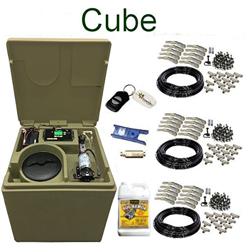 Pynamite Mosquito Misting Systems 26 Inch 55 Gallon Cube Residential with 30 Nozzle Kit and Misting Concentrate Pynamite Mosquito Misting Systems 26 Inch 55 Gallon Cube Residential with 30 Nozzle Kit and Misting Concentrate