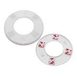 GWYAN 2 Pack Wall Split Flange ABS Round Escutcheon