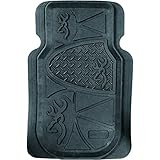 Browning Buckmark Trim to Fit Floor Mats (Black, Molded PVC Rubber, Set of Two)