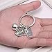 Gmai Fitness Gym Keyring with Quotes, Weight Plate, Dumbbell, and Kettlebell Exercise Bag Charm Pendant Keychain (I CAN)