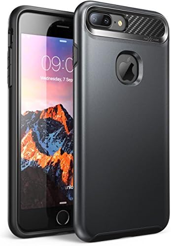 iPhone 7 Plus Case, iPhone 8 Plus Case ,NexCase Korona [Dual Layer] Apple iPhone 7 Plus Case/iPhone 8 Plus Case Cover [Ultra Slim] Armored Hybrid TPU Cover / Hard Outter Shell (MetallicGray)