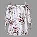 Cold Off The Shoulder Short Sleeve Flowy Trendy Embroidered Shirt for Women