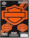 Chroma 28000 Orange Harley-Davidson Bar and Shield Emblem Reflective Decal