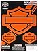 Chroma 28000 Orange Harley-Davidson Bar and Shield Emblem Reflective Decal