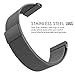 MoKo Band Compatible with Garmin Fenix 3, Milanese Loop Stainless Steel Mesh Replacement Bracelet Strap Fit Fenix 3/Fenix 3 HR/Fenix 5X/5X Plus/Descent mk1/D2 Delta PX with Unique Magnet Lock, Black