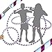 KID's HULA HOOPS - Quality Weighted Children’s Hula Hoops! Great For Exercise, Dance, Fitness & FUN! NO Instructions needed! Same Day Dispatch! (UV White / Purple Glitter)