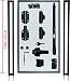 Pool Fence DIY by Life Saver Self-Closing Gate Kit, Black primary