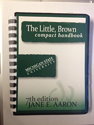 The Little, Brown Compact Handbook 7th Edition ... 1256154008 Book Cover