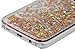 S7 Case Floating Liquid Style , Diamond Flowing Liquid Bling Glitter Sparkle Quicksand BLLQ Hard PC Case for Samsung Galaxy S7 , Diamond Twinkle Gold