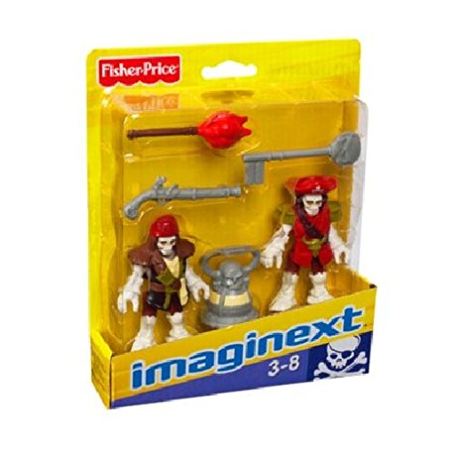 Imaginext Pirate Ship Skeleton Pirate Captain & Officer