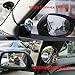 Suction Cup Car Baby Mirror, Ampper Adjustabe Long Arm HD Glass Convex Wide Angle Interior Rearview Baby Rear Facing Mirror (Frameless Round, 3.35