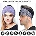 4 Pack Women Girls Headband mens Headband Fashion Criss Cross Head Wrap Hair Band Bow Wired Stretchy Headwraps Yoga Running Hairband Sports Bow Knotted Flower Shower Headbands