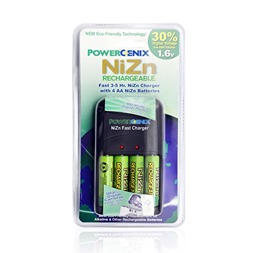 PowerGenix-4-Packs-16v-2500mwh-High-Voltage-Rechargeable-AA-Nizn-Batteries--Original-LED-AAAAA-Nizn-Charger