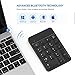 Bluetooth Number Pad, Wireless Numeric Keypad - Lekvey Rechargeable Slim 18-Key Number Keypad Keyboard Compatible for MacBook, iMac, OS, Windows, Laptop, PC Surface Pro, etc