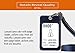 UHOO Badge Holder, Leather Vertical ID Card Holder with Neck Lanyard Multi Card Holder(Pink)
