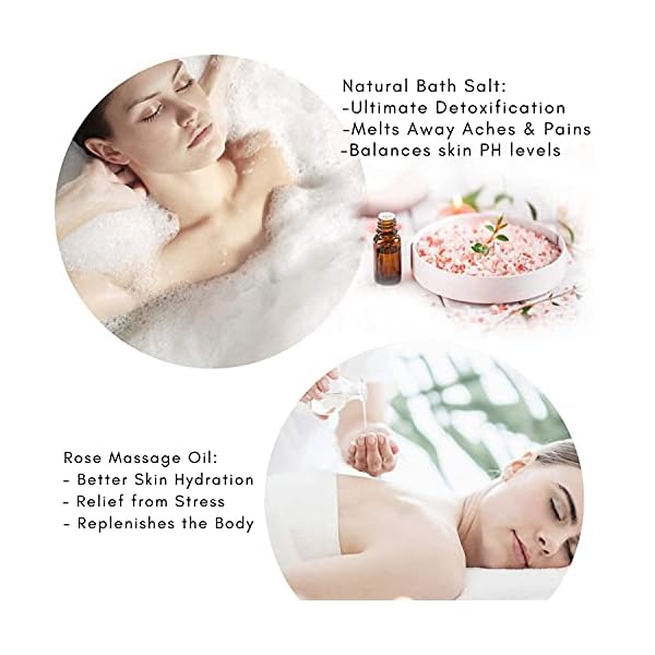Pink-Himalayan-Bath-Salt-Gift-Set-with-Rose-Essential-Oil-Moisturize-Foot-Lotion-Body-Foot-Soak-for-Cleanse-Revitalize-and-Soothes-Skin-3-350g-Foot-Salts-Relaxing-Spa-Gift-for-Women Himalayan Bath Salts Foot Soaks Gift Set with Rose Essential Oil & Moisturize Foot Lotion, Relaxing Spa Gift for Women…
