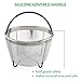 6qt Stainless Steel Steamer Basket Fits InstaPot Pressure Cooker Instant Pot Accessories with Silicone Scrubber Handle and Non-Slip Legs for Steaming Vegetables Fruits Eggs Meats