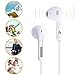 JJCall Stereo Headphones with Mic and Remote Control for Apple Device (2 Pack) - White