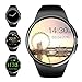 Bluetooth Smart Watch,Evershop 1.3 inches IPS Round Touch Screen Water Resistant Smartwatch Phone with SIM Card Slot,Sleep Monitor,Heart Rate Monitor and Pedometer for IOS and Android Device (Black)