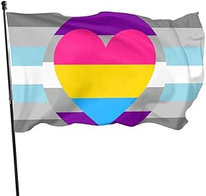 Zikely Seasonal and Holiday Yard Flag Banner Demiboy Gray Ace