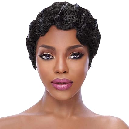 Amazon Com Ishine 6 Inch Finger Wave 1920s Wigs For Women 100