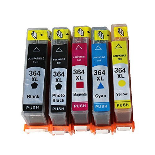 Tyjtyrjty Compatible Ink for 364xl Compatible Printer Ink Cartridges for Photosmart B109a B109n B109d B109f B110a B110c B110e