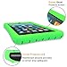 Fintie Silicone Case for All-New Amazon Fire 7 Tablet (7th Generation, 2017 Release) - [Honey Comb Upgraded Version] [Kids Friendly] Light Weight [Anti Slip] Shock Proof Protective Cover, Green
