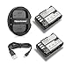 Newmowa D-Li90 Replacement Battery (2-Pack) and Dual USB Charger for Pentax D-LI90 and Pentax 645D, 645Z, K-01, k-1,K-3, K-5, K-5 II, K-5 IIs, K-7