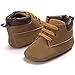 Voberry Toddler Baby Boy's Leather Sneaker Shoes Lace up Snow Boots Warm (12~18Month, Brown 1)