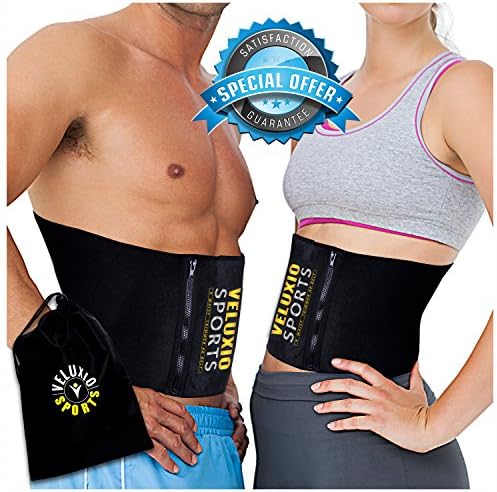 Veluxio Zipper Edition Waist Trimmer Ab Belt With Lumbar Support