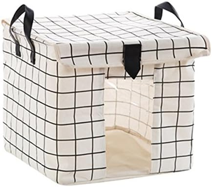 Foldable Storage Bags Organizer with Handles for Clothes,Blankets,Clear Window