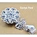 Qinsuee Handmade Bling Rhinestones Retractable Badge Reel, Name Badge Holder with Alligator Swivel ID Badge Clip
