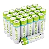 LUMSING AA 2850mAh High Capacity Rechargeable Batteries 16 Pack with Battery Storage Case