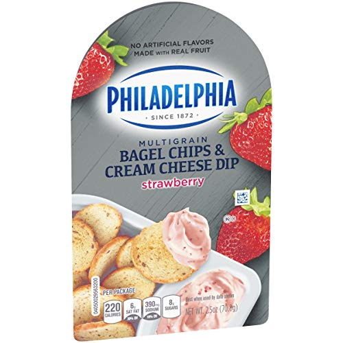 1 Philadelphia+Multigrain+Bagel+Strawberry+Cheese