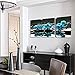 BPAGO Modern Flowers Painting Blue Orchid Wall Decor Landscape Paintings on Canvas Wall Art for Living RoomHome Office Bathroom Decoration (36 x16 inch
