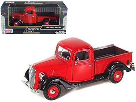 red diecast truck