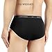 DAVID ARCHY Men's Briefs Rayon Made From Bamboo Underwear Pouch Breathable Super Soft Comfort Briefs Lightweight No Fly 4 Pack